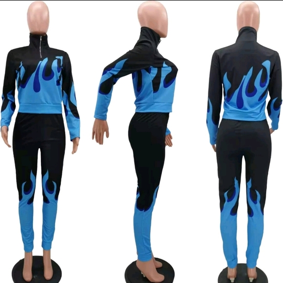 Blue Flame Knit Set - Picture 2 of 6